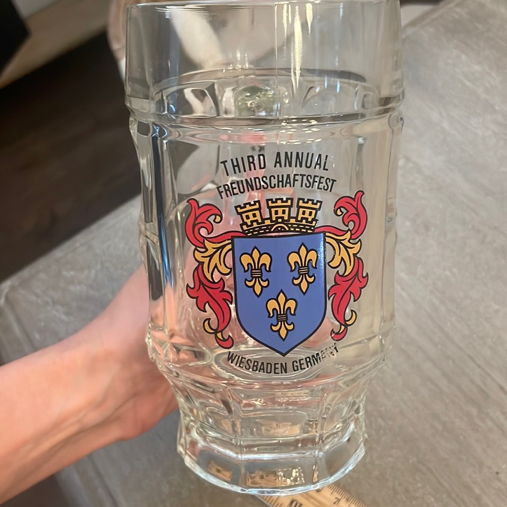 Glass beer-stein